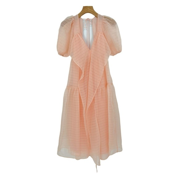 Free People Fairycore Whimsy Hailey Dress in Light Pink Size 0 - Picture 2 of 14